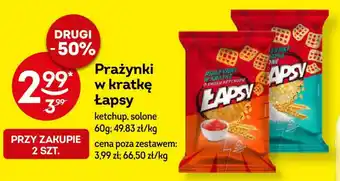 Żabka Prażynki w kratkę Łapsy 60 g oferta