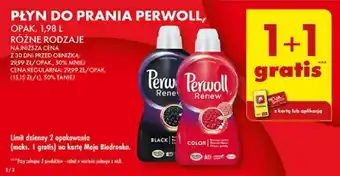 Biedronka PŁYN DO PRANIA PERWOLL, 1,98l oferta
