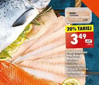 Biedronka Filet z mintaja bez skóry Marinero 100g oferta