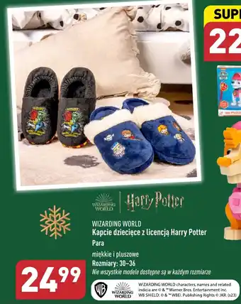 ALDI WIZARDING WORLD Kapcie dziecięce z licencją Harry Potter oferta