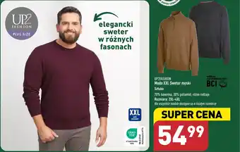 ALDI UP2FASHION Moda XXL Sweter męski oferta