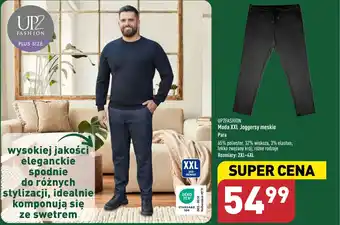 ALDI UP2FASHION Moda XXL Joggersy męskie oferta