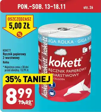 ALDI ΚΟΚΕΤΤ Ręcznik papierowy 2-warstwowy oferta