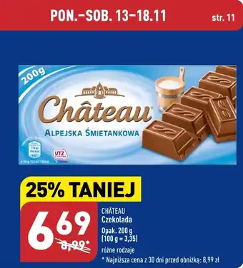 ALDI CHÂTEAU Czekolada 200 g oferta