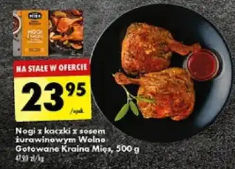 Biedronka Nogi z kaczki z sosem żurawinowym Wolne Gotowane Kraina Mięs 500 g oferta