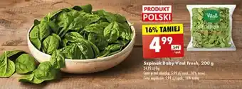 Biedronka Szpinak Baby Vital Fresh 200g oferta