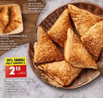 Biedronka Rożek z jabłkiem 95g oferta