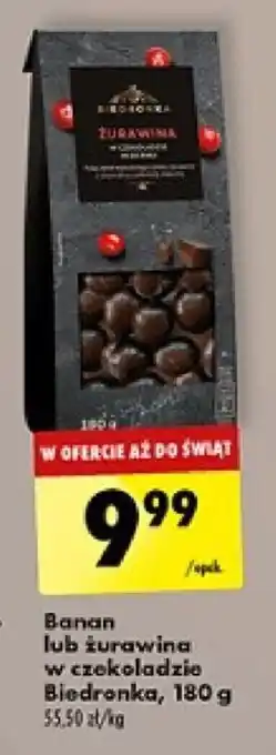 Biedronka Banan lub żurawina w czekoladzie Biedronka 180 g oferta