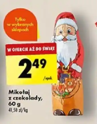 Biedronka Mikołaj I czekolady 60 g oferta