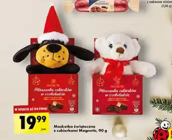 Biedronka Maskotka świąteczna z cukierkami Magnetic 90 g oferta