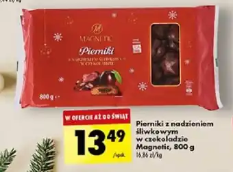 Biedronka Pierniki z nadzieniem śliwkowym w czekoladzie Magnetic 800 g oferta