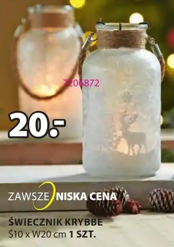 JYSK ŚWIECZNIK KRYBBE oferta