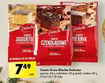 Biedronka CIASTO Duża blacza Delecta 670-680g oferta