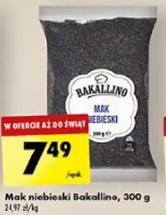 Biedronka Mak niebieski Bakallino, 300 g oferta