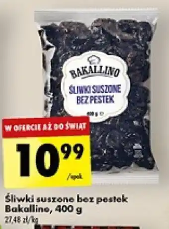 Biedronka Śliwki suszone bez pestek Bakalline, 400 g oferta