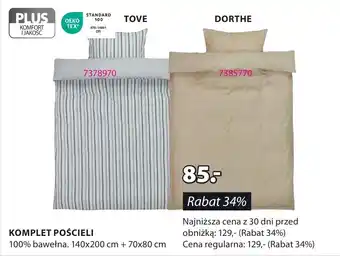 JYSK KOMPLET POŚCIELI oferta