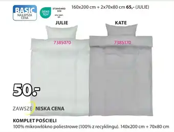 JYSK KOMPLET POŚCIELI oferta