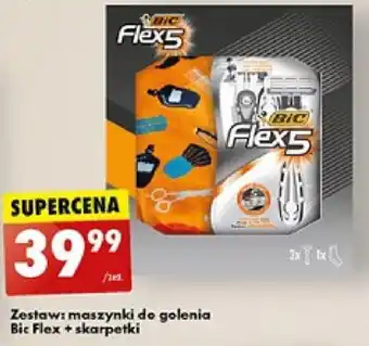 Biedronka Zestaw: maszynki do golenia Bic Flex + skarpetki oferta