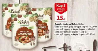 Auchan Orzechy laskowe Bakal, 100 g oferta