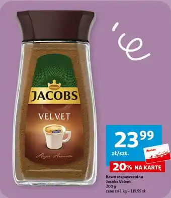 Auchan Kawa rozpuszczalna Jacobs Velvet 200 g oferta