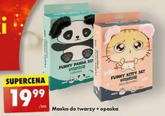 Biedronka Maska do twarzy + opaska oferta