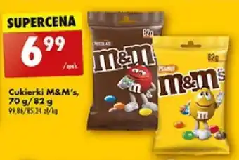 Biedronka Cukierki M&M's, 70 g/82 g oferta