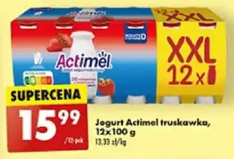 Biedronka Jogurt Actimel truskawka, 12x100 g oferta