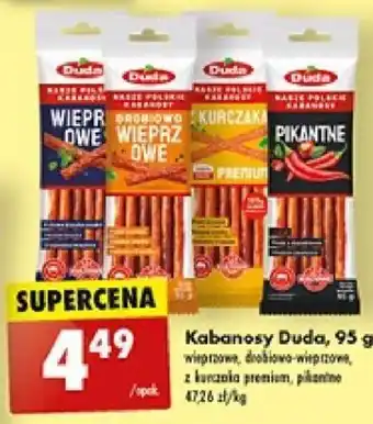 Biedronka Kabanosy Duda 95g oferta