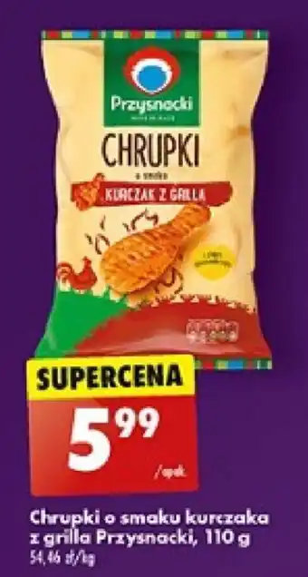 Biedronka Chrupki o smaku kurczaka z grilla Przysnacki, 110 g oferta