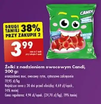 Biedronka Żelki z nadzieniem owocowym Candi 200g oferta