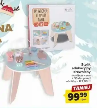Carrefour Stolik edukacyjny drewniany oferta