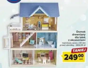 Domek drewniany dla lalek z akcesoriami