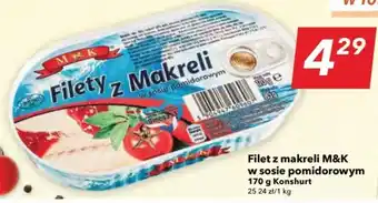 Lewiatan Konshurt Filet z makreli M&K w sosie pomidorowym 170 g oferta