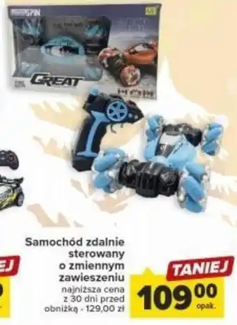 Carrefour Samochód zdalnie sterowany o zmiennym zawieszeniu oferta