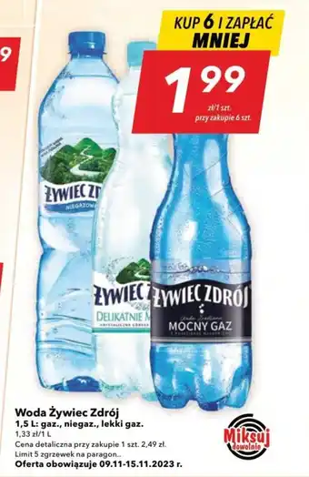 Lewiatan Woda Żywiec Zdrój 1,5l oferta