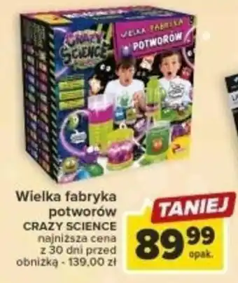 Carrefour Wielka fabryka potworów CRAZY SCIENCE oferta