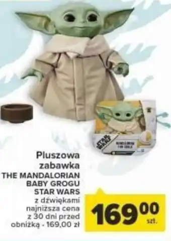 Carrefour Pluszowa zabawka THE MANDALORIAN BABY GROGU STAR WARS oferta