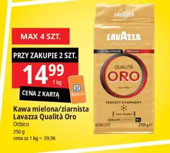 E.Leclerc Kawa mielona/ziarnista Lavazza Qualità Oro Orbico 250g oferta