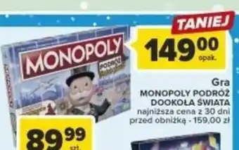 Carrefour Gra MONOPOLY PODRÓŻ DOOKOŁA ŚWIATA oferta