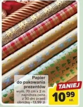 Carrefour Papier do pakowania prezentów oferta