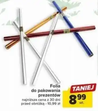 Carrefour Folia do pakowania prezentów oferta