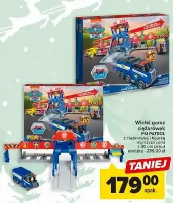 Carrefour Wielki garaż ciężarówek PSI PATROL oferta