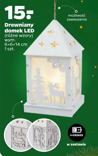 Netto Drewniany domek LED oferta