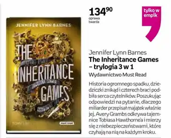 Empik Jennifer Lynn Barnes "The Inheritance Games - trylogia 3 w 1" oferta