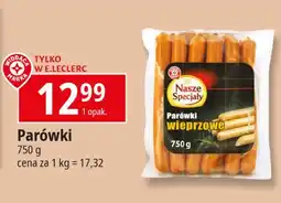 E.Leclerc Parówki wieprzowe 1 SZT 200 G oferta