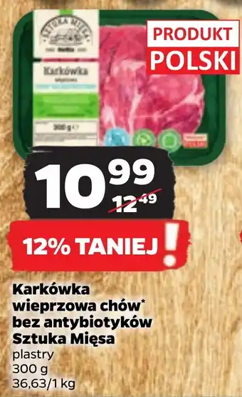 Netto Karkówka wieprzowa chów bez antybiotyków Sztuka Mięsa 300 g oferta