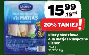 Netto Filety śledziowe a'la matjas klasyczne Lisner 750 g oferta