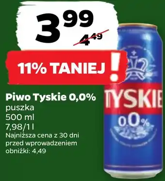 Netto Piwo Tyskie 0,0% 500 ml oferta