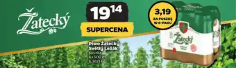 Netto Piwo Žatecký Světlý Ležák 6 x 500 ml oferta