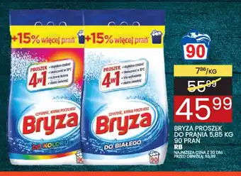 Wafelek BRYZA PROSZEK DO PRANIA 5,85 KG 90 PRAN RB oferta